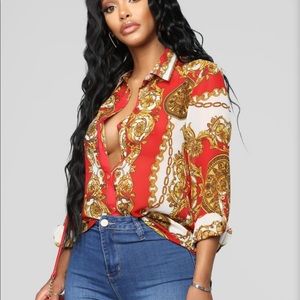 Printed Button Shirt